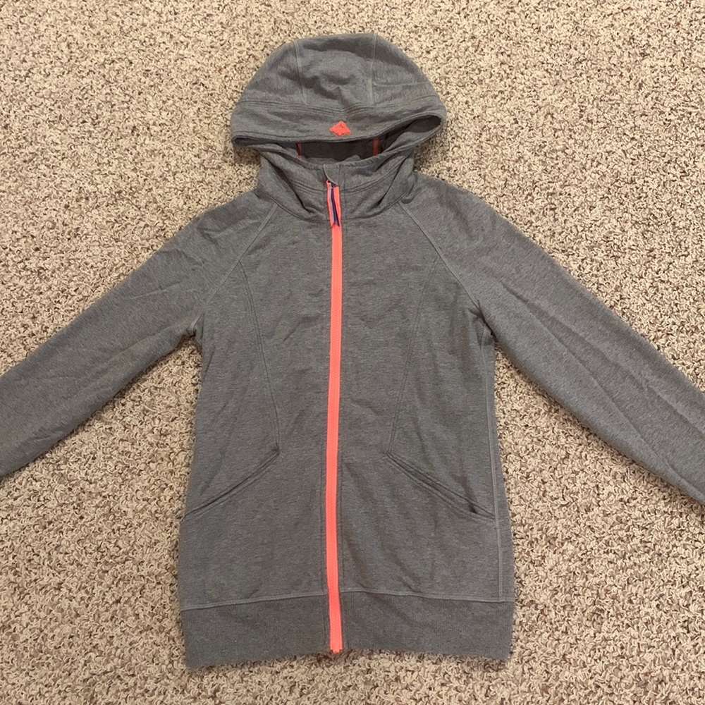 IVIVVA BY LULULEMON HOODED JACKET GRAY SZE 14GIRLS
